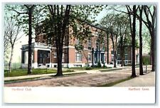 c1905 Hartford Club Building Dirt Road Entryway Hartford Connecticut CT Postcard picture