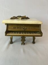 ANTIQUE 1920s THORENS GRAND PIANO MUSIC BOX WORKS GREAT MARBLE TOP picture