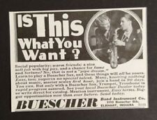 1933 Buescher Band Instrument Co. Advertisement Elkhart, Indiana picture