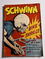 Schwinn Bike Thrills 1958 BICYCLE COMIC book promotional advertising original picture