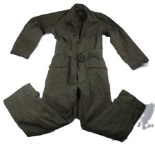 Vtg  1940s WW2 US Army HBT 13 Star Coveralls 36L OD Green 40s Mechanics picture