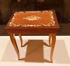 ✨Vintage ‘RARE’ Italian Satinwood Inlaid Marquetry Music Box Side Table✨ picture
