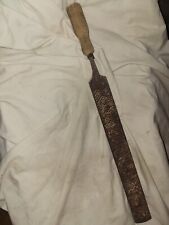 Rare Antique Large 20x1.5in Metal File Woodworking  picture