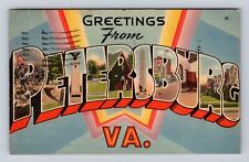 Petersburg VA-Virginia, General LARGE LETTER Greetings, Vintage c1943 Postcard picture