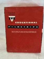 9 Vintage SVE 35mm 1970s Young American Classroom Educational Filmstrips in Box picture