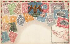 Mexico, Stamp Images on Early Embossed Postcard, Published by Ottmar Zieher picture