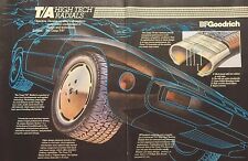 BFGoodrich Comp T/A Radial Tires Porsche 924 Outline Tron Vintage Print Ad 1982 picture