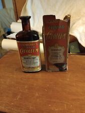 Vintage DUSE BERRY'S CREOLEUM liquid Disinfectant Bottle & Original Box  picture