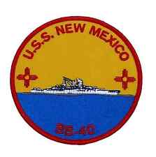 USS New Mexico BB-40 Patch - Plastic Backing picture