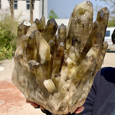 15LB Natural Citrine cluster mineral specimen quartz crystal healing picture