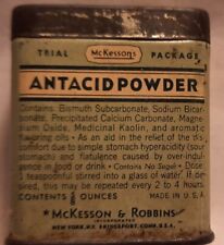 McKesson's Antacid Powder Tin Trial package Vintage Rare  2