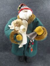 HOUSE OF HATTEN Old World Santa Figure 16.5” Tall with Angel Bell Star picture
