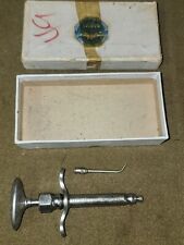 Antique Randall Faichney Company Metal Syringe in Original Box picture