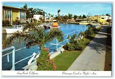 1983 Picturesque Canals In Naples Area Long Beach California CA Posted Postcard picture
