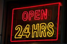 Open 24 Hours Acrylic 24