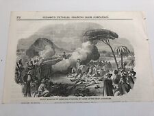 1851 Gleason’s Antique Print Massacre Of American Troops At Havana Cuba #72120 picture