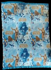 Vintage Star Wars Blanket 88x64 Needs Small Repair By Hand Or Machine Easy Fix picture