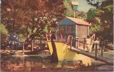 Children's Fairyland Oakland CA Noah's Ark c1950s Vintage Postcard - Unposted picture