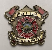 Placentia All American City Fire Department Challenge Coin Fire & Life Safety picture