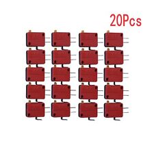 10/20Pack Red New 3 Pin Microswitch Push Button For Arcade Mame Jamma Games I picture