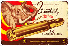 378 Weatherby Ammunition Vintage LOOK Reproduction Metal sign picture