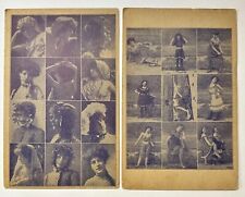 Pin Up Girls Early 1900s Fashion Multi-View x2 Unused Postcards picture