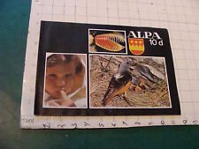 Orig Vintage Camera related: 1970 ALPA 10d -- 12pgs, light wear only picture