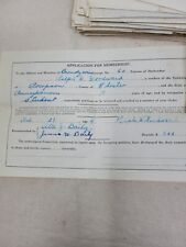 patrons of husbandry application receipt  1910-1920 Lot Of (120) picture