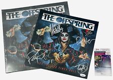 The Offspring Signed Let The Bad Times Roll Poster & LP Vinyl Record Album + JSA picture