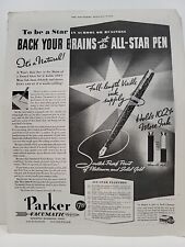 1937 Parker Vacuumatic Pen S.E. Post Magazine Print Advertising picture