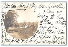 1906 Aberdeen Hall View Eddy Make North Brookfield MA RPPC Posted Postcard picture
