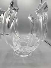 Gorgeous Cofrac Art Verrier French Crystal Sculptural Bowl Made In Paris France picture