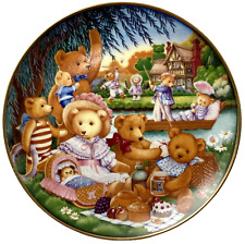 Franklin Mint A Teddy Bear Picnic Limited Edition Heirloom Plate picture