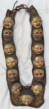 Antique Master Quality Handmade Tibetan Copper Repousse Skull Necklace, Nepal picture