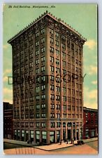 Postcard AL Montgomery View Bell Building Business Old Car S H Kress c1911 I4 picture