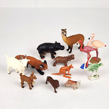 Lot Of 12 Schleich Safari Ltd Animals Goat Flamingo Llama Figure Wildlife Toy picture