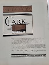 1931 Clark Grave Vault Company Fortune Magazine Print Ad solid Copper Coffin picture