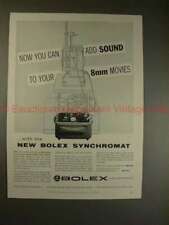 1957 Bolex Synchromat Ad - Add Sound to 8mm Movies picture