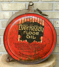 Rare Vintage Ever-Ready Floor Oil Rocker Can (5 Gallon) picture
