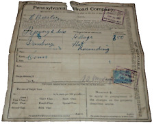 JUNE 1901 PENNSYLVANIA RAILROAD PRR BILL OF LADING NEWARK NEW JERSEY DANBURY CT picture