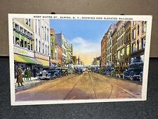 West Water st. Elmira NY Postcard picture
