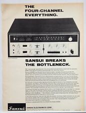 1971 Sansui QR6500 Four Channel Stereo Receiver Vtg Poster Print Ad Gardena CA picture