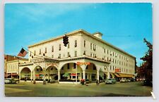 c1950s~Stroudsburg Pennsylvania~Penn-Stroud Hotel~Main Street~Poconos~Postcard picture