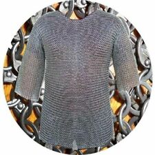 Aluminium Round Riveted Flat Warser Chainmail shirt 9 mm Large Size Half sleeves picture