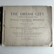 1893 Antique 'The Dream City' Chicago World's Fair Views Exposition Portfolio picture
