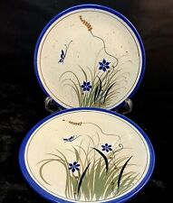 Xochiquetzal Dinner Plates SIGNED by TERESA DURAN Butterflies, Flowers Mexico 2 picture
