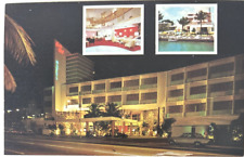 Moulin Rouge Miami Beach 41st & Pinetree Postcard UNP Night View c1960s picture