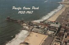 Postcard CA Santa Monica Pacific Ocean Park Amusement Aerial 1958 - 1967 Closed picture
