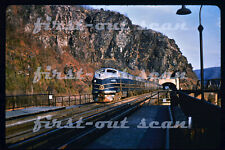 R DUPLICATE SLIDE - Baltimore & Ohio B&O 1409 E-6 Pass Action Harpers Ferry picture