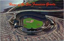 c1960s San Francisco Giants Baseball Postcard CANDLESTICK PARK Aerial View picture